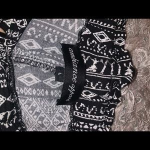 Tribal print elastic dress pants